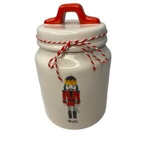 RAE DUNN NUT CRACKER JAR, COOKIE JAR, STORAGE CONTAINER.